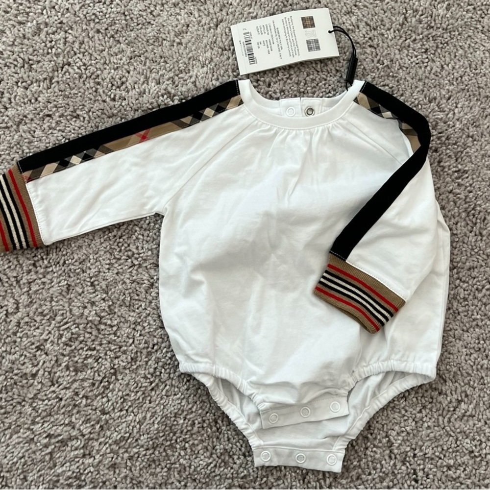 Burberry baby onesie